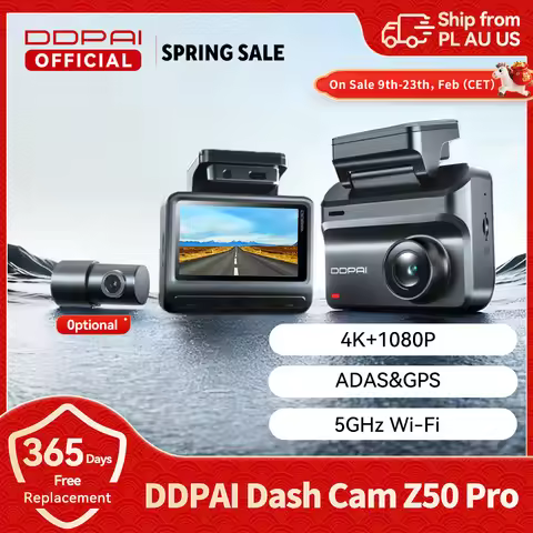 2025 New DDPAI Z50 Pro Dash Cam 4K Car DVR 3"IPS Screen 5GHz WiFi GPS ADAS 24H Parking Monitor Front