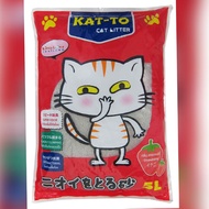 ทรายแมว​ katto.​ 10L.สตอเบอรี่