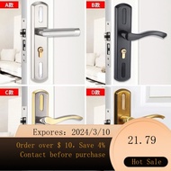 Good productBedroom Door Lock Indoor Home Universal Door Wooden Door Lock Hole-Free Adjustable Door Handle Handle Handle