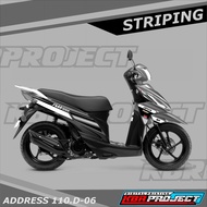 SUZUKI ADDRESS 110 striping sticker ADDRESS motorcycle motorcycleSUZUKI sticker variation Racing D-0