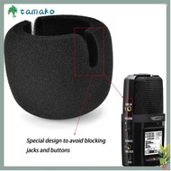TAMAKO Microphone Windscreen, Windproof Noise Reduction Microphone Foam Cover, Professional Universa