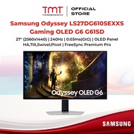 Samsung Odyssey LS27DG610SEXXS Gaming OLED G6 G61SD Monitor | 27" (2560x1440) | 240Hz | 0.03ms (GtG)