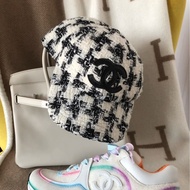 CHANEL 毛呢千鳥格經典Tweed 棒球帽鴨舌帽M🖤可調節尺寸