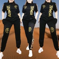 D98 Korean Plus Size Terno Tshirt Pants Leggings for Women Cotton Spandex Fit L - 4XL Good Quality
