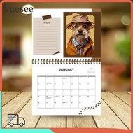 XUESEE 2025 Calendar, Paper 2025 Dog Calendar, Hangable Creative 12 Month Calendar