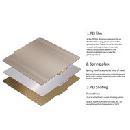 Build Plate Spring Steel Plate High Quality for 3D X1/P1 Double Sided PEI Sheet 257X257mm