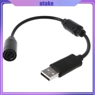 UTAKEE Wired Controller Separation Cable USB Lead for Xbox 360 Black  Quality Wired