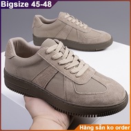 Large size canvas and suede sneakers 46 47 48 for men with wide feet 29-30cm. Big size casual sneake