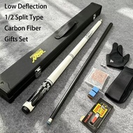 10/11.5/13mm Tip Predator Carbon Fiber Ako Billiards Cue Stick 1/2 Split Type Joint Low Deflection S