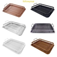 fol StainIess Steel Oven Basket Oven Cooking Tray Air Fryers Basket Grilling Plate