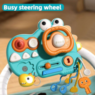 Phim hoạt hình Xe khủng long Bánh lái Đồ chơi đa chức năng Âm nhạc Đồ chơi lái xe mô phỏng Đồ chơi l