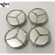 75MM Car Emblem Cover Logo Sticker For Mercedes Benz CLK B C Class  W210 W220 Car Styling Wheel Hub 