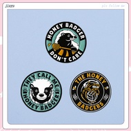 HONEY BADGER DON'S CARE Enamel Pin Cartoon Honey Badger Brooch Creative Text Brooch Animal  Jewelry 
