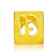 CHOW TAI FOOK 999.9 Pure Gold Alphabet B Charm F189545