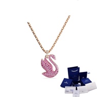 Iconic Swan Iconic Swan Pink Swan Necklace Necklace Colorfast Silver Necklace Birthday Gift Ladies N