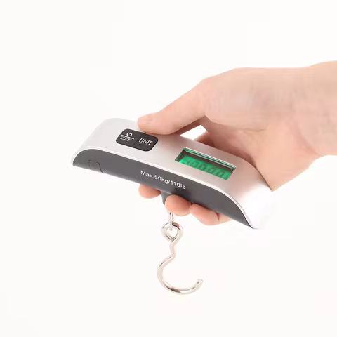 Luggage Scale 110lb 50kg Digital Handheld Portable Hanging Baggage Scale for Travel Suitcase Weight 