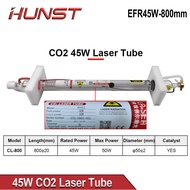 Hunst EFR 45W CO2 Laser Tube Diameter 50mm Length 800mm Laser Glass Lamp For CO2 Engraving Cutting M