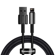 Cáp sạc Baseus Tungsten Gold fast charging data cable USB to lightning 2.4A siêu bền dùng cho iPhone