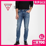 Guess กางเกงยีนส์ผู้ชาย Sammy Mid-Rise Skinny Jeans รุ่น X5G144D5S10 สียีนส์