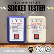 Rapid-Tech 13AMP ELCB & Socket Tester (150mA / 300mA) Single Phase , 3 Phase