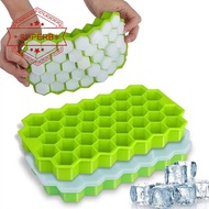 Ice Tray With Lid 37 Cell Honeycomb Shape Silicone Ice Cube Molde E4s0