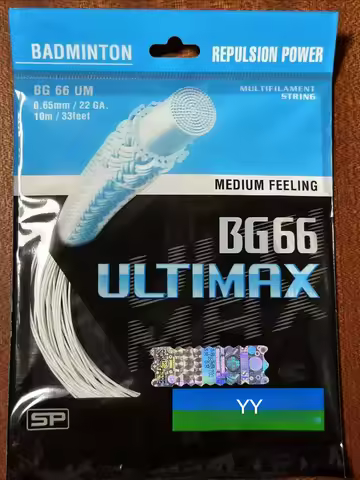 New YY Badminton Racket String BG66 UM ULTIMAX(0.65mm) Endurance Training Competition Professional D