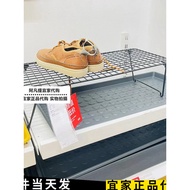 IKEA IKEA Grey Ig Shoe Rack Foldable Shoe Rack Storage Rack Stackable Storage Rack Black Domestic Da