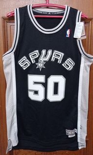NBA聖安東尼奧馬刺隊David Robinson客場黑色球衣M號(全新吊牌未剪)
