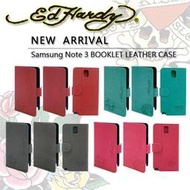 新台北NOVA實體門市 免運 朝牌 限量 Ed Hardy 三星 SAMSUNG GALAXY Note 3  Note3 側掀蓋式皮套-LKS(四色) 藍綠/灰黑/紅/桃紅