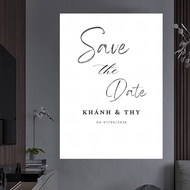 Save The Date Painting in canvas Wedding Photography Photography Accessories