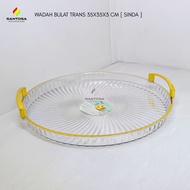 Tray Trans Round Container/ 35.5x35.5x3 cm [Sinda]