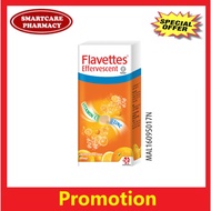 FLAVETTES EFFERVESCENT VITAMIN C 1000mg + ZINC 30s