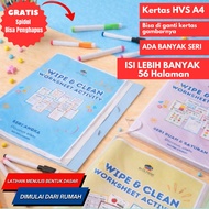 My First Activity Book Worksheet for Preschool Children 2-7 Years Old Erasable Educational Book for 