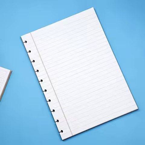 60 Sheets B5 Replacement Inner Page Mushroom Hole Notebook Horizontal Lined Notebook squared Replace