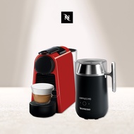 Nespresso 膠囊咖啡機 Essenza Mini紅+Barista調理機
