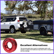 Recovery Ring 41 000 lbs Snatch Recovery Ring for Off Road Recovery Sturdy Snatch Block Pulley Rust-