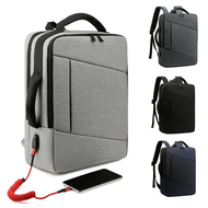 Men's USB Charging Laptop Backpack For 13 14 15.6 Inch Computer Bolsa Notebook Bags Waterproof Business Backpack Casual Rucksack