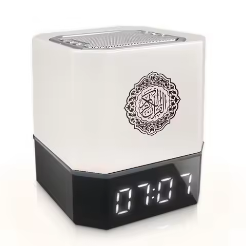 Good Quality Quran Speaker Azan Clock with Screen Display Multi Function Wireless with Bluetooth Kor