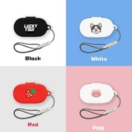 For Sony WF-C710N Case Cute Lanyard Pendant Cartoon Strawberry Piggy Creative Shark Sony WF-C710N Si