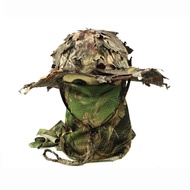 3D Camouflage Hunting Caps Sniper Bionic Military Tactical Balaclava Full Face Mask Paintball Airsoft Boonie Hat Army Multicam