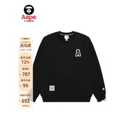 Aape Flagship Store Men's Autumn Winter Letter Embroidery Simple Trendy Round Neck Sweatshirt C375XX