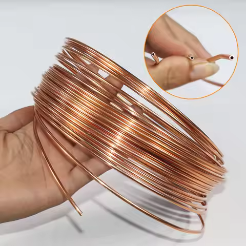 10m Thin tube Copper tube Air Conditioning Refrigerator Copper Pipe Soft Tube 99.9% T2 Copper DIY Co
