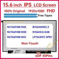 15.6" IPS Laptop LCD Screen NV156FHM-N48 NV156FHM-N3D NV156FHM-N45 B156HAN02.3 N156HCA-EAB LP156WFC-