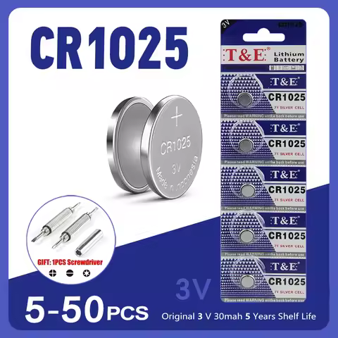 5PCS-50PCS 3VCR1025 Lithium Button Battery KL1025 BR1025 LM1025 DL1025 CR 1025 5033LC Coin Cell Watc