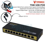 Tarmoc TSW-108-POE Switch POE 12V 24V 48V IP Camera CCTV Mikrotik Ubiquiti