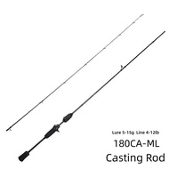 Mavllos Resolute 1.8m Hollow ML/MH Tip Superhard Crappie Spinning Rod Line 4-12lb/15-25lb Lure 5-15