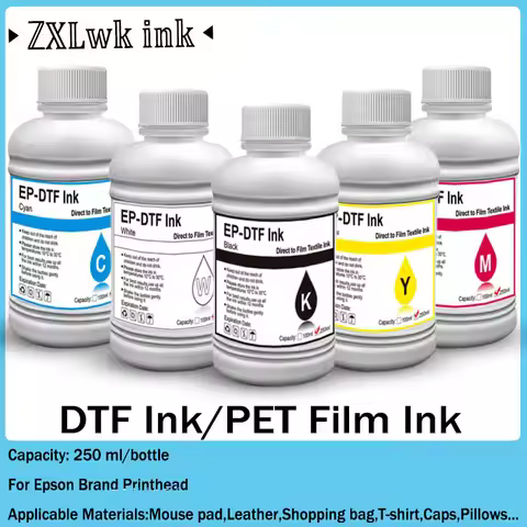 250ML DTF Ink White For Epson I3200 P800 L1800 1390 L800 L805 1430 3880 R2400 P400 XP-15000,For All 