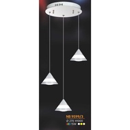 Modern decorative ceiling-mounted pendant lamp VKT-NB-9599/3 (Comes with a specialized light bulb)