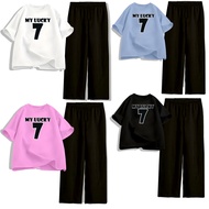 MY LUCKY 7 Children's Culottes Pants Set 5-12 Years