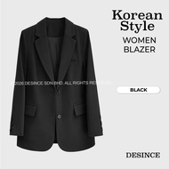 DESINCE Women Korean Style Blazer College Student Colors Black Khaki Mocha Size S-2XL Regular Fit Po
